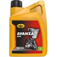 Kroon-Oil - Avanza MSP 0W-20 - Synthetische Motorolie - 1 Liter - Transparant