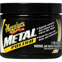 Meguiar's Metal Polish - Metaalpoets auto - Aluminium - Chrome - RVS-Zilver - Koper - 177ml