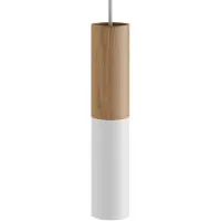 Creative Cables Tub-e14 Hout En Metalen Buis Voor Spot Met Dubbele Ring Lamphouder