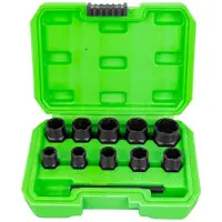 JBM 3/8´´ Set Met Veiligheidsschroeven Voor Het Uittrekken Van Moeren