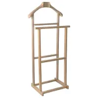 Wellhome Galan Gemaakt Van Hout Afwerking Zonder Vernis 45x30x104 Cm
