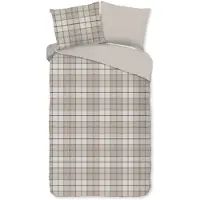 Good Morning dekbedovertrek Bernardus - zand - flanel - 140x220