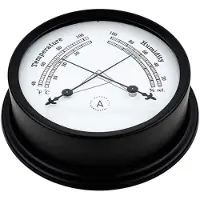 Autonautic Instrumental Aluminium Pacific Series Th120n Hygrometer Zilver 120 mm