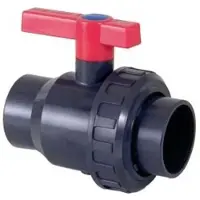 Cepex 36729 Ø4 ``uniblock´´ Ball Valve Bsp Female Thread Seating Joints Hdpe O-rings Epdm Zilver