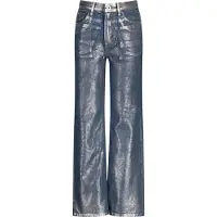 Vingino Wide leg Jeans Cato Metallic Meisjes Zwart 170