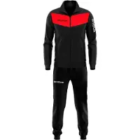 Givova Trainingspak Tuta Visa Zwart-Rood Sum - Maat S