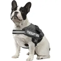 Nobleza Hondentuig - Therapy Dog tuigje - Reflecterend - S - Zwart