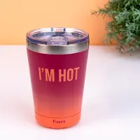 Fisura Koffiemok thermosbeker - I'm Hot/rood oranje van