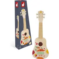Janod Sunshine - Ukulele - Met 4 Snaren En 4 Stemsleutels - Perfect Om Te Experimenteren Met Geluiden - Geschikt Vanaf 3 Jaar
