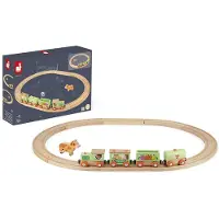 Janod Story Train With Circuit Bruin Kinderen
