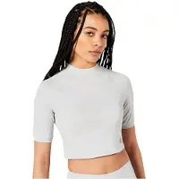 Superdry Run 3/4 Tight Crop T-shirt Met Korte Mouwen