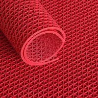 Ivol - Ultra Grip Rastermat met ruitstructuur 120 cm Rood - per strekkende meter