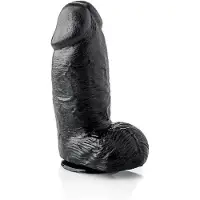 Hardastic - Super Mike - Dildo - 18 x 8 cm - PVC - Zwart