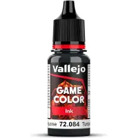 Vallejo Hobbyverf Acrylverf - 72084 Game Color - Dark Turquoise Ink - Acryl - Verf flesje - 18 ml