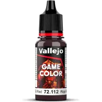 Vallejo Hobbyverf Acrylverf - 72112 Game Color - Evil Red - Acryl - Verf flesje - 18 ml