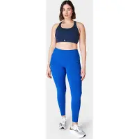 Sweaty Betty Sport BH Women Power Medium Support Sports Navy Blue-XL