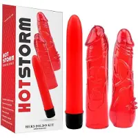 CHISA Hot Storm - Hers - Vibrator Set met Vibrator en 2 Vibrator Sleeves
