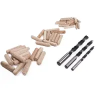 Benson Complete houtbewerking deuvel set - 47-delig - inclusief carbon stalen boren - diverse maten deuvels - met opbergkoffer