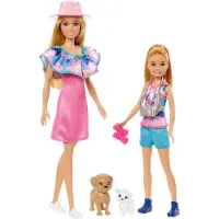 Barbie Stacie To The Rescue Pack 2 Sisters Doll Roze Kinderen