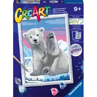 Ravensburger CreArt Pawsome Polar Bear - Schilderen op nummer voor kinderen