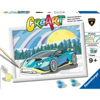 Ravensburger CreArt Blue Lamborghini - Schilderen op nummer voor kinderen