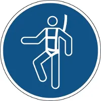 Allesveilig.nl Individueel veiligheidsharnas verplicht gebodspictogram