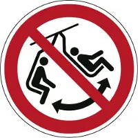 Allesveilig.nl Niet schommelen met het stoeltje pictogram