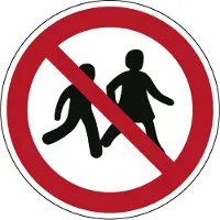 Allesveilig.nl Kinderen niet toegestaan pictogram