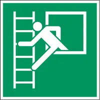 Allesveilig.nl Noodvenster met vluchtladder pictogram