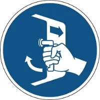 Allesveilig.nl Luiken sluiten en beveiligen gebodspictogram