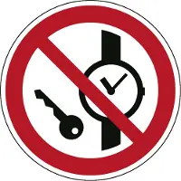 Allesveilig.nl Kleine metalen voorwerpen verboden pictogram