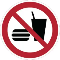 Allesveilig.nl Eten en drinken verboden pictogram
