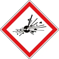 Allesveilig.nl GHS 01 explosieve stoffen sticker