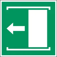 Allesveilig.nl Deur naar links schuiven om te openen pictogram