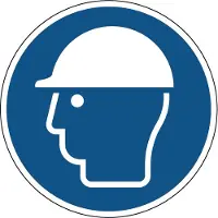 Allesveilig.nl Veiligheidshelm verplicht gebodspictogram