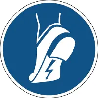 Allesveilig.nl Antistatische schoenen verplicht gebodspictogram