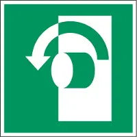 Allesveilig.nl Draai tegen wijzerzin om te openen pictogram