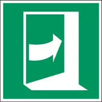 Allesveilig.nl Duw rechts om deur te openen pictogram