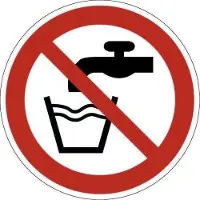 Allesveilig.nl Geen drinkwater pictogram