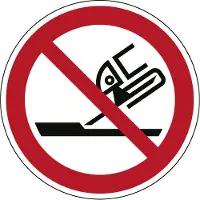 Allesveilig.nl Verboden slijpschijf te gebruiken pictogram
