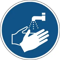 Allesveilig.nl Handen wassen verplicht gebodspictogram