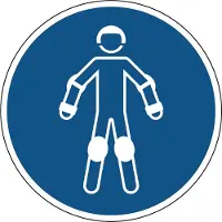 Allesveilig.nl Draag beschermende rollersportuitrusting gebodspictogram