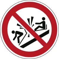 Allesveilig.nl Verboden tegen de slee te botsen pictogram