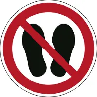 Allesveilig.nl Betreden van ruimte verboden verbodspictogram