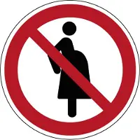 Allesveilig.nl Verboden voor zwangere vrouwen pictogram