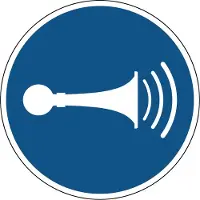 Allesveilig.nl Geluidssignaal geven gebodspictogram