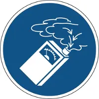 Allesveilig.nl Gebruik de gasdetector gebodspictogram