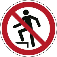 Allesveilig.nl Verboden het oppervlak te betreden pictogram
