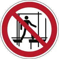Allesveilig.nl Verboden een onafgewerkte stelling te gebruiken pictogram