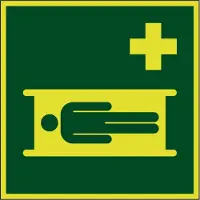 Allesveilig.nl Brancard lichtgevend pictogram
